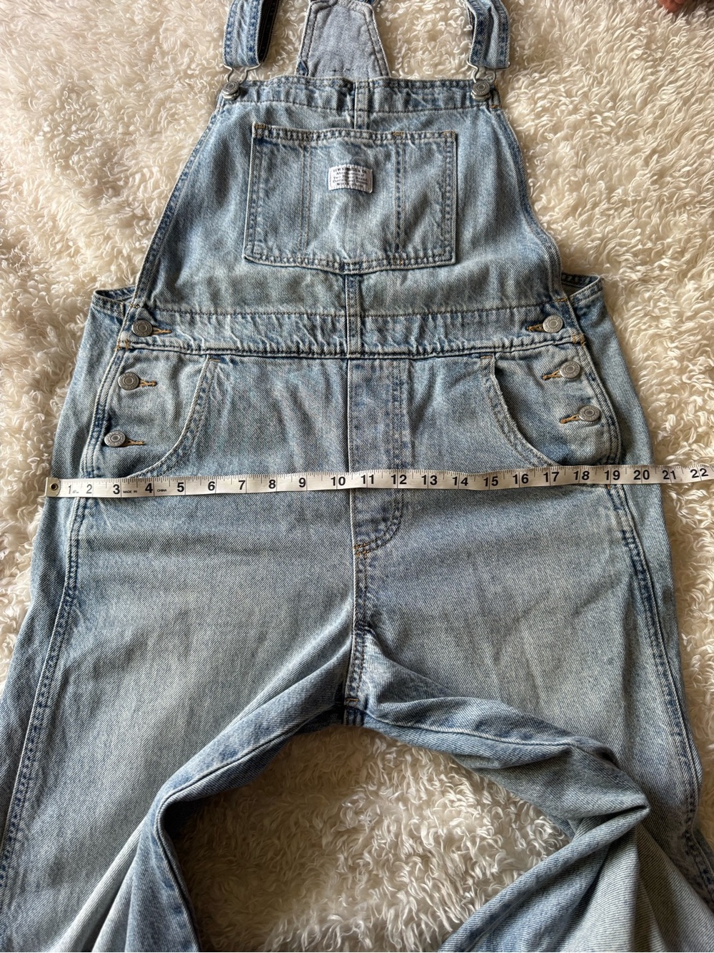 LEVI's Women’s Two Horse Brand Overalls Baggy Blue Relaxed Denim size medium - Picture 7 of 14